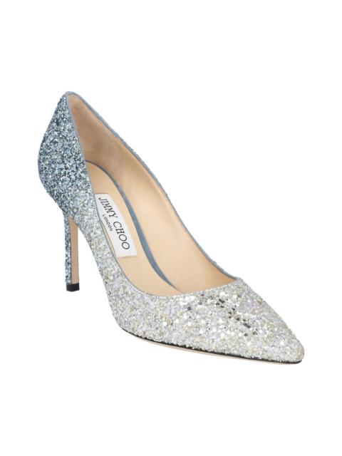 JIMMY CHOO Jimmy Choo Women's Glitter Romy 85 Pump, Never Worn (Authentic Pre-Loved)