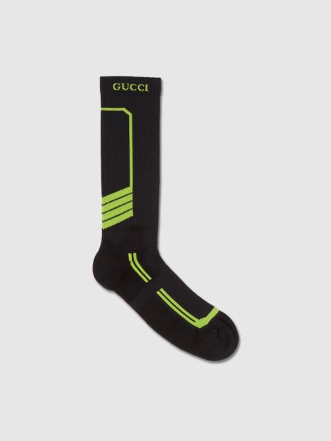GUCCI Cotton socks with embroidery