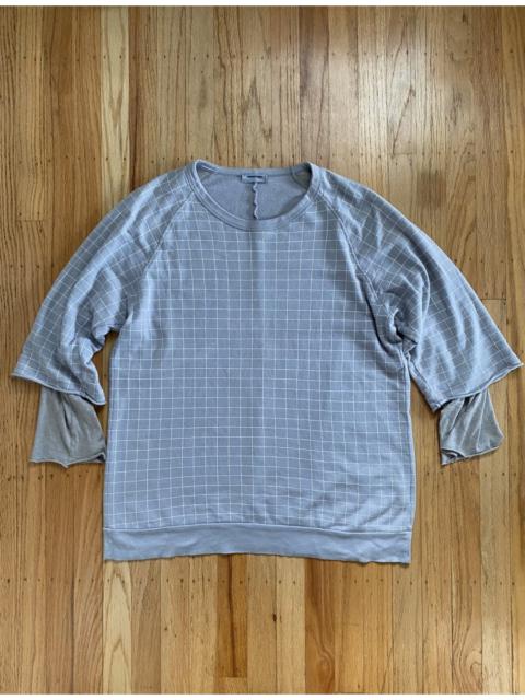 UNDERCOVER Check Grid 3/4 Sleeve Top