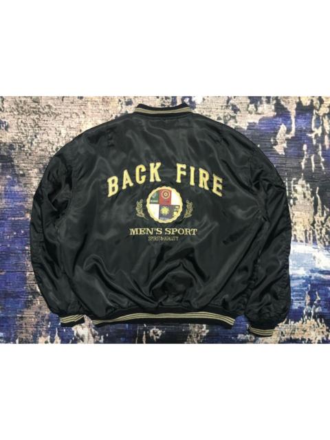 Other Designers Sports Specialties - Vintage Back Fire Men's Sport Bomber Jacket