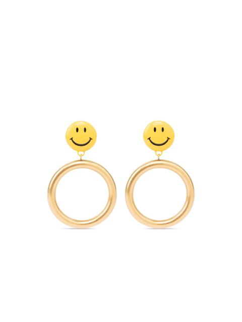 Moschino smile-motif earrings