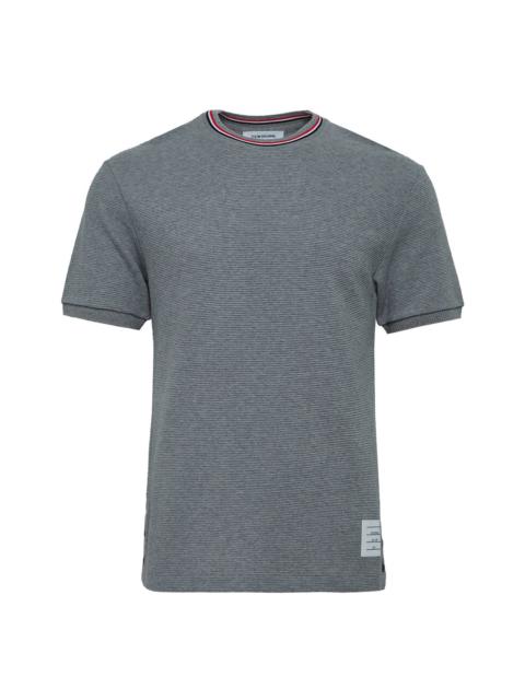 Thom Browne Short Sleeve Rib Cuff Tee