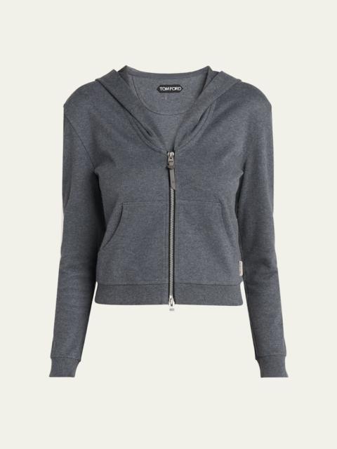 TOM FORD Jersey Zip Hoodie