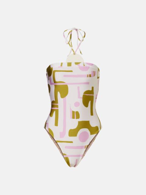 ADRIANA DEGREAS Balearic halterneck swimsuit