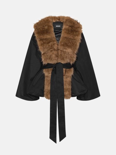 ROTATE Rotate Women Faux Fur Collar Jacket