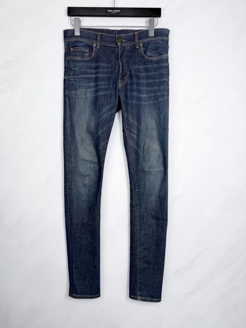 SAINT LAURENT Saint Laurent FW13 Deep Blue Washed Denim Jeans