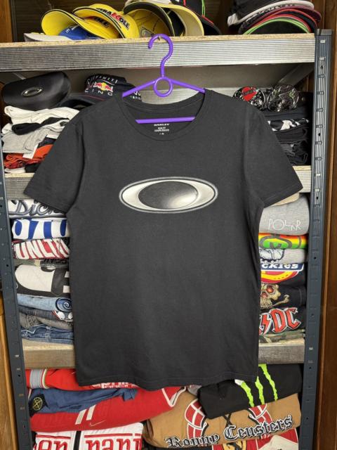 Other Designers OAKLEY 00s Crazy Big Central Logo Vintage T Shirt Y2K