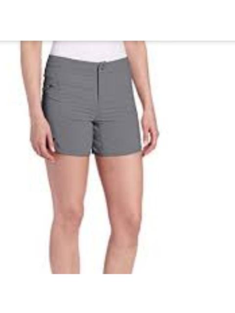 Other Designers Outdoor Research Expressa Hiking Shorts Mid Rise Flat Front Zipper Pocket Gray 8