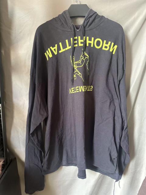 VETEMENTS Vetements thin 18SS upside-down person hoodie