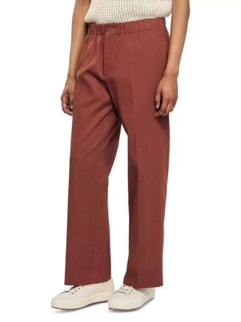 Sandro Elasticized Wide Leg Cotton Pants