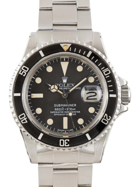 ROLEX Vintage Rolex White Submariner 1680 Black Dial