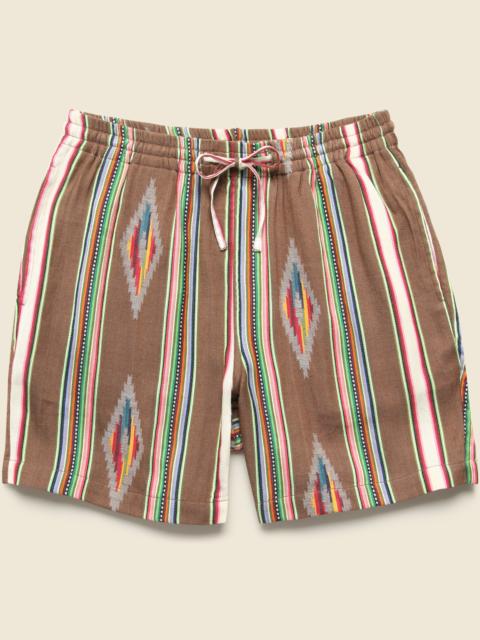 KARDO 5.5" Handwoven Blanket Stripe Shorts - Nutshell