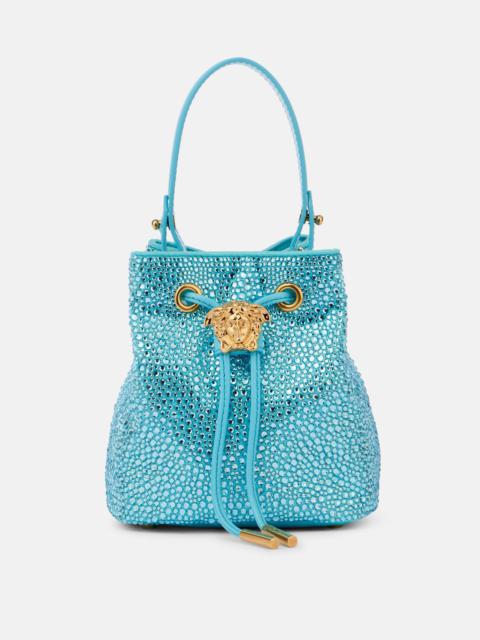VERSACE La Medusa Medium embellished bucket bag