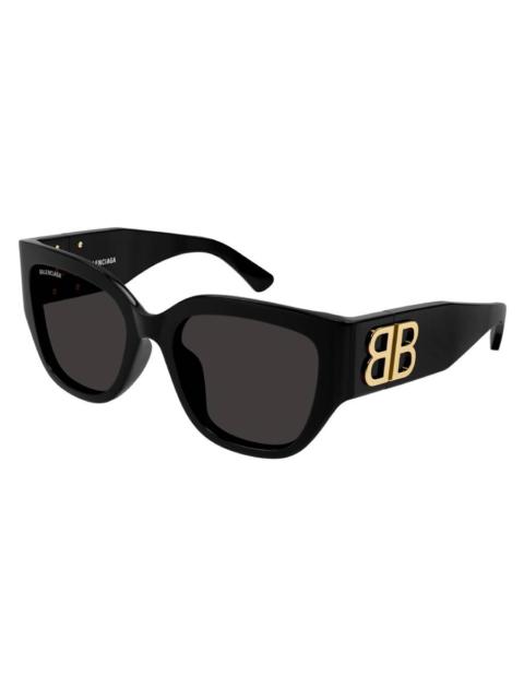 BALENCIAGA Balenciaga Grey Square Ladies Sunglasses BB0323SK 002 55