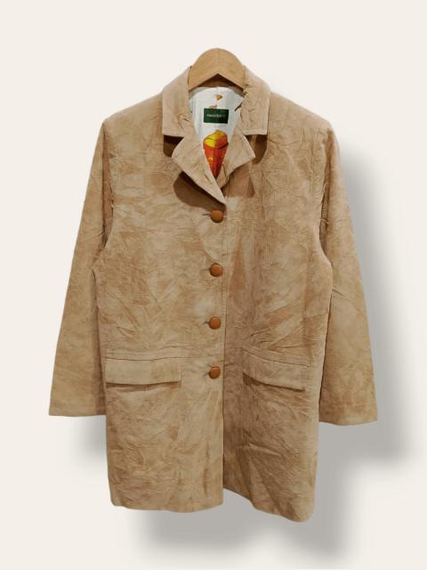 Other Designers Archival Clothing - RAMABERE Tricot Japan Made Single Breasted Rayon Trench Coat