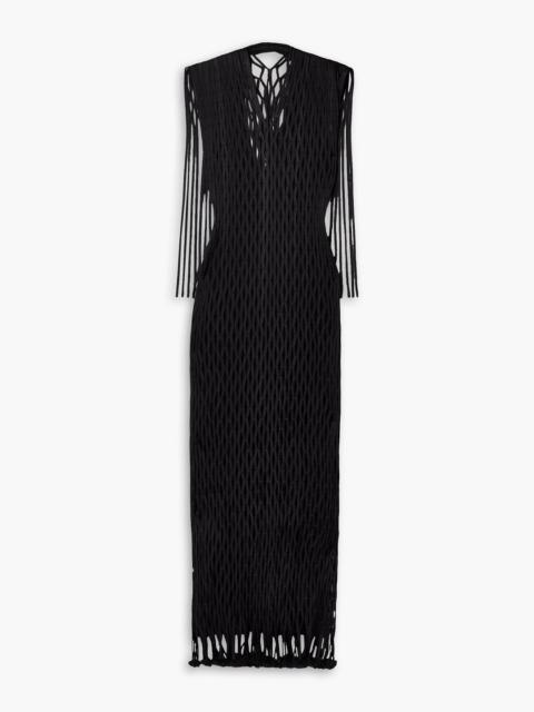 Proenza Schouler Tauba fringed macramé maxi dress