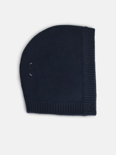 Maison Margiela NAVY BLUE VIRGIN WOOL HOOD