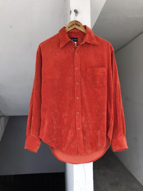 Other Designers Vintage Beams Long Sleeve Velvet Button ups