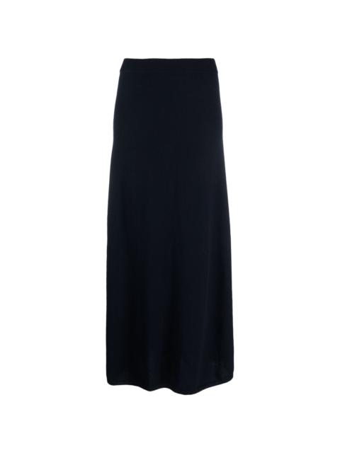 LISA YANG ribbed-trim cashmere skirt