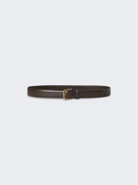The Row Classic Belt Dark Brown