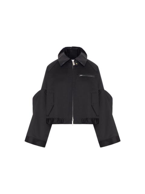 sacai SACAI Black Cotton Chino Jacket New & Authentic (Women's siz