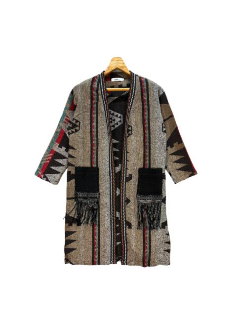 Other Designers Japanese Brand - AIRBY Motif Design Navajo Native Long Cardigan #A43-0978