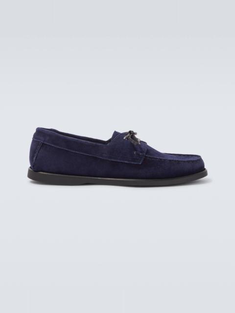 SAMAN AMEL City Moc suede boat shoes
