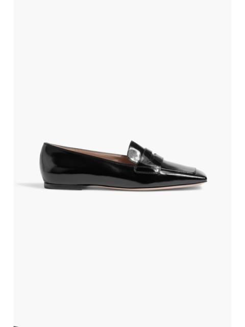 Gianvito Rossi Christina 05 glossed-leather loafers