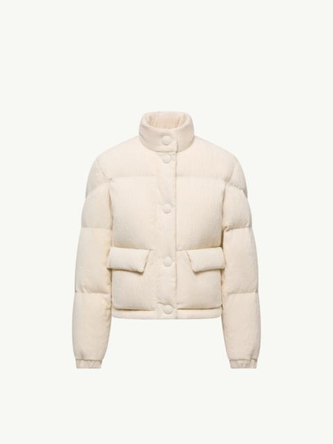 Moncler Aliminia Velvet Short Down Jacket