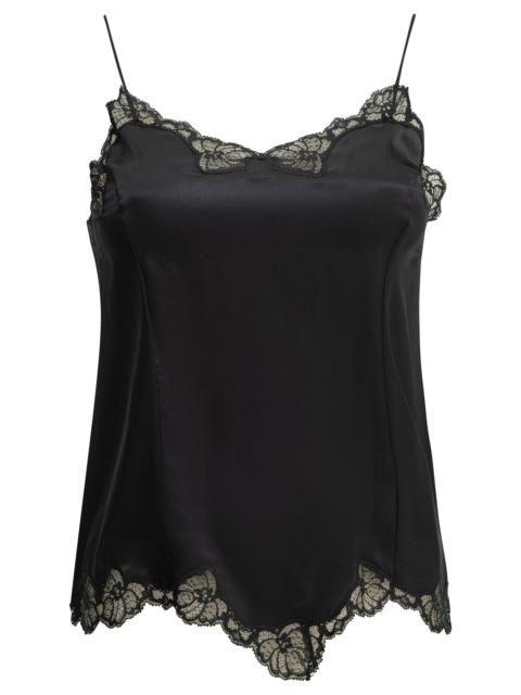 Isabel Marant Isabel Marant Amael Silk Blend Top Black