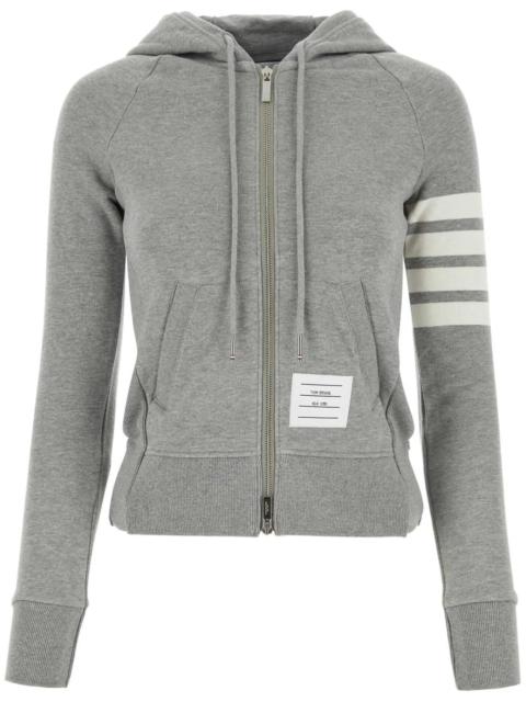 Thom Browne Classic Loopback 4-Bar Full Zip Hoodie