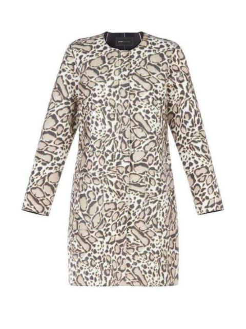 Other Designers Mickie Ocelot Print Faux-Fur Coat