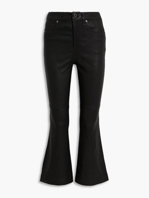 VERONICA BEARD Carson leather flared pants