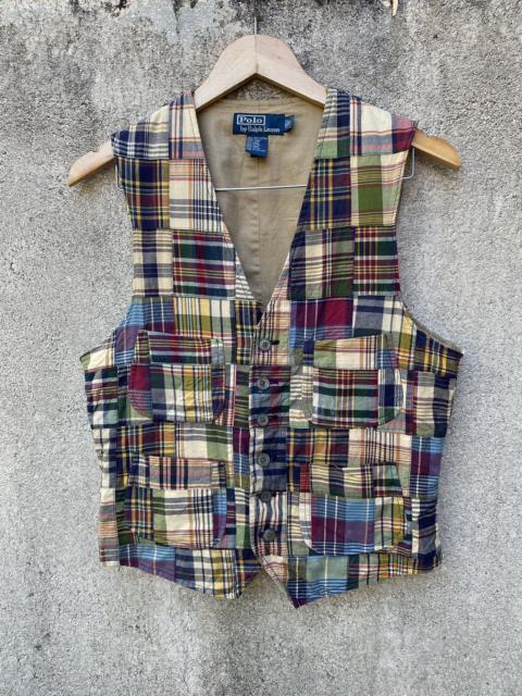 Polo Ralph Lauren Rare Polo Ralph Lauren Patchwork Pattern Multicolour Vest
