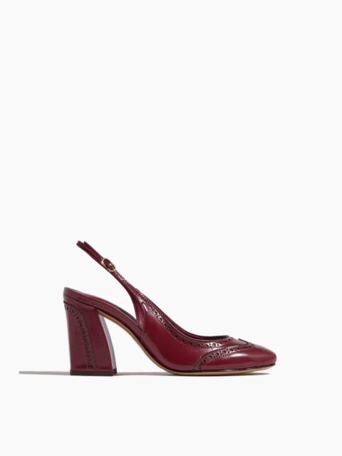 ALEXANDRE BIRMAN Slingback Brogue Pump 85 in Chili Red