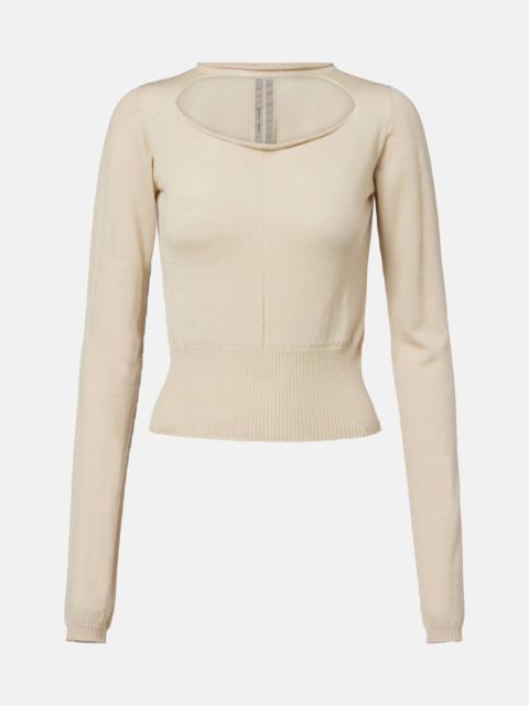 Rick Owens Cutout virgin wool top