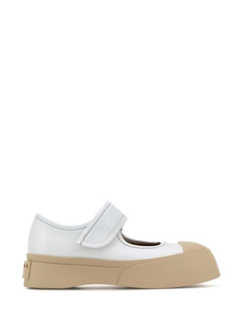 Marni Marni Women White Leather Mary Jane Sneakers