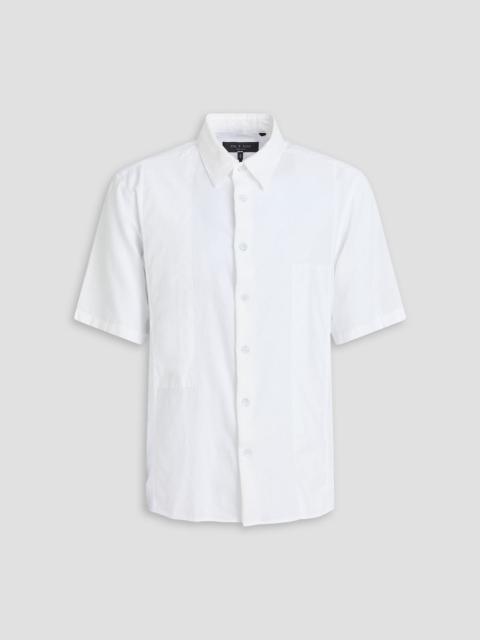 rag & bone Dalton patchwork cotton and Lyocell-blend twill shirt