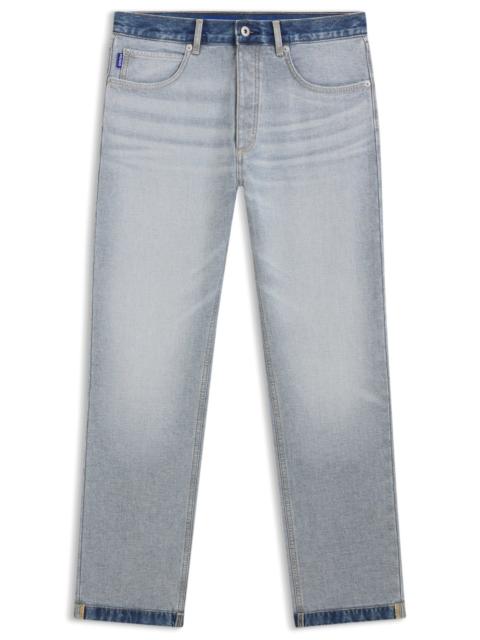 HUGO REGULAR-FIT JEANS IN INSIDE-OUT DENIM