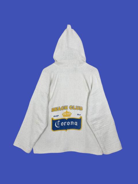 Other Designers Vintage 90s Corona Beer Beach Club Baja Wool Hoodie Drug Rag