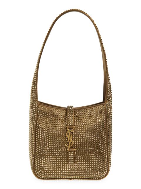 SAINT LAURENT Saint Laurent Mini Le 5 À 7 Crystal Embellished Shoulder Bag in Astres at Nordstrom
