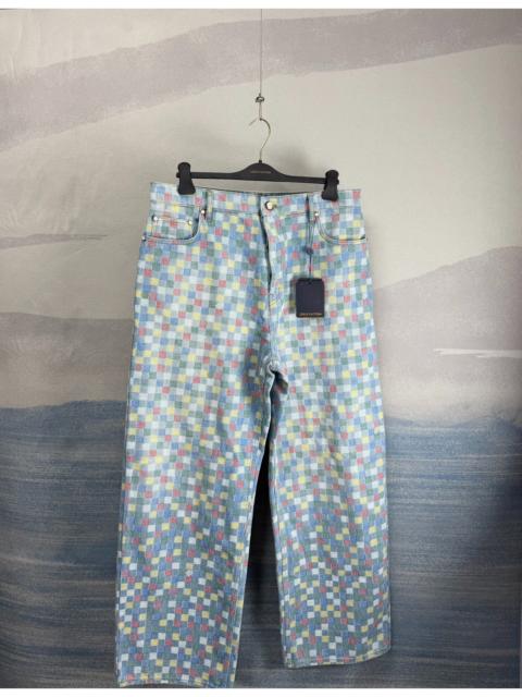 Louis Vuitton Louis Vuitton Rainbow Damier Denim Trousers