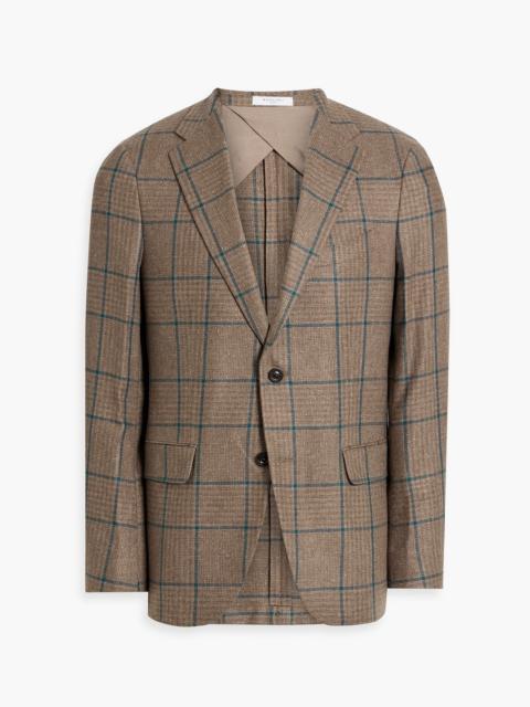 Other Designers Checked silk-tweed blazer