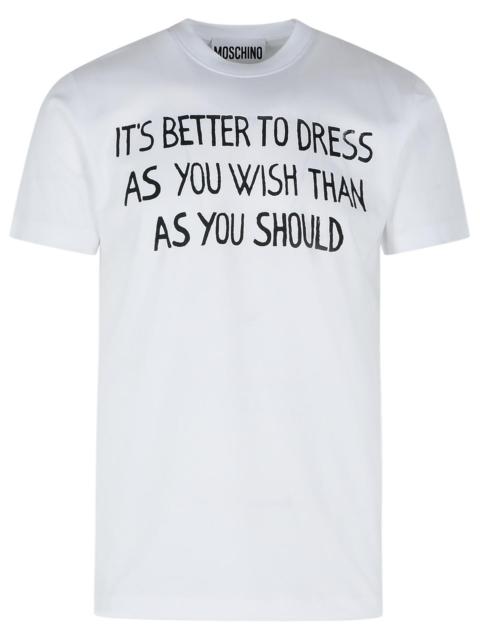 Moschino Moschino White Cotton T-Shirt Women