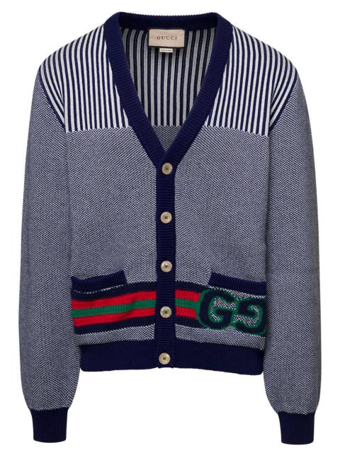 Gucci Men L/S Cardigan Fine Cotton/Wool