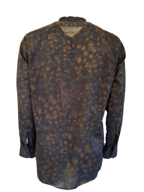 Dries Van Noten Copy of Curley Print Green Cotton Shirt