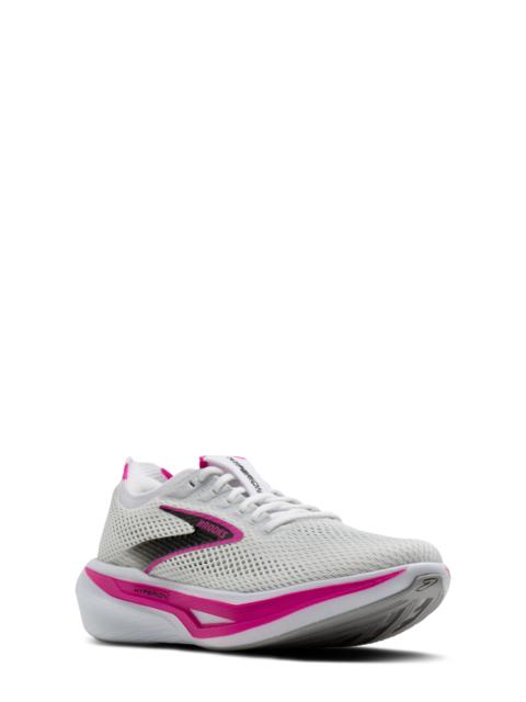 BROOKS Brooks Hyperion 3 Running Shoe in White/luminary/cyber Pink at Nordstrom