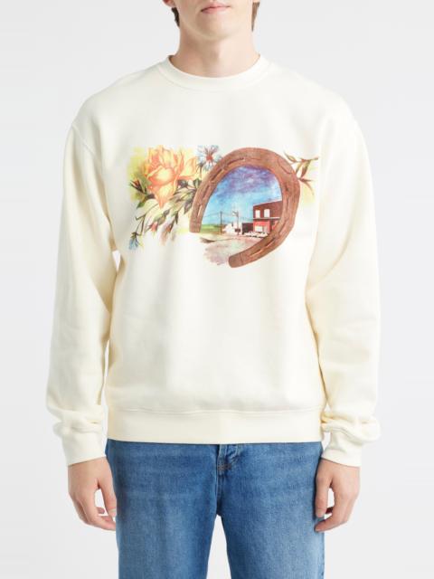 One Of These Days ONE OF THESE DAYS Everyone's in Love with You Cotton Graphic Sweatshirt in Bone at Nordstrom