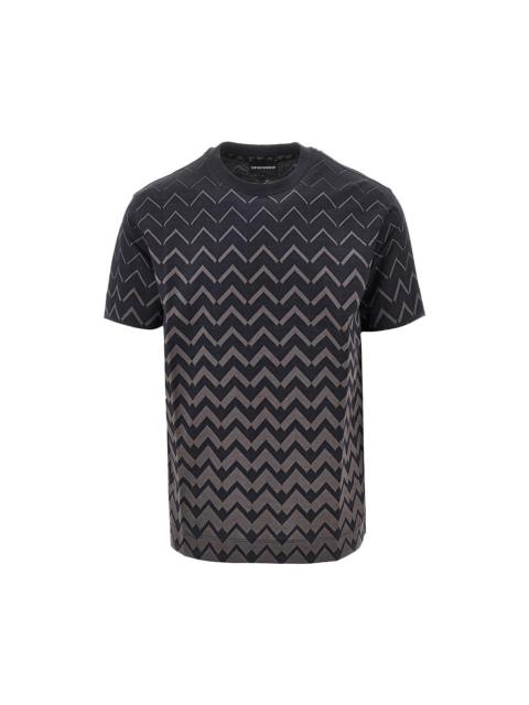 EMPORIO ARMANI Emporio Armani Jacquard Jersey T-shirt Blue Men