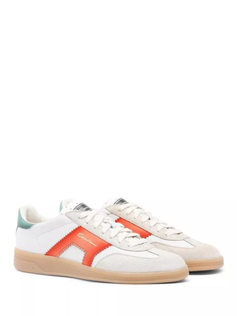 Santoni Women's Leather and Suede DBS Oly Sneakers